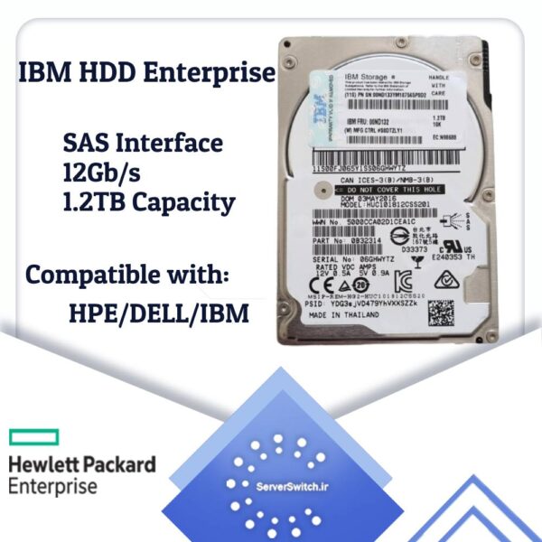 هارد IBM 1.2TB SAS 10k SFF 12Gb
