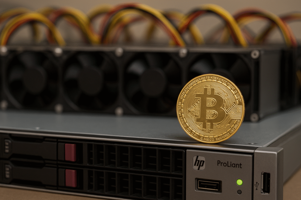 استخراج بیت کوین با سرور HP