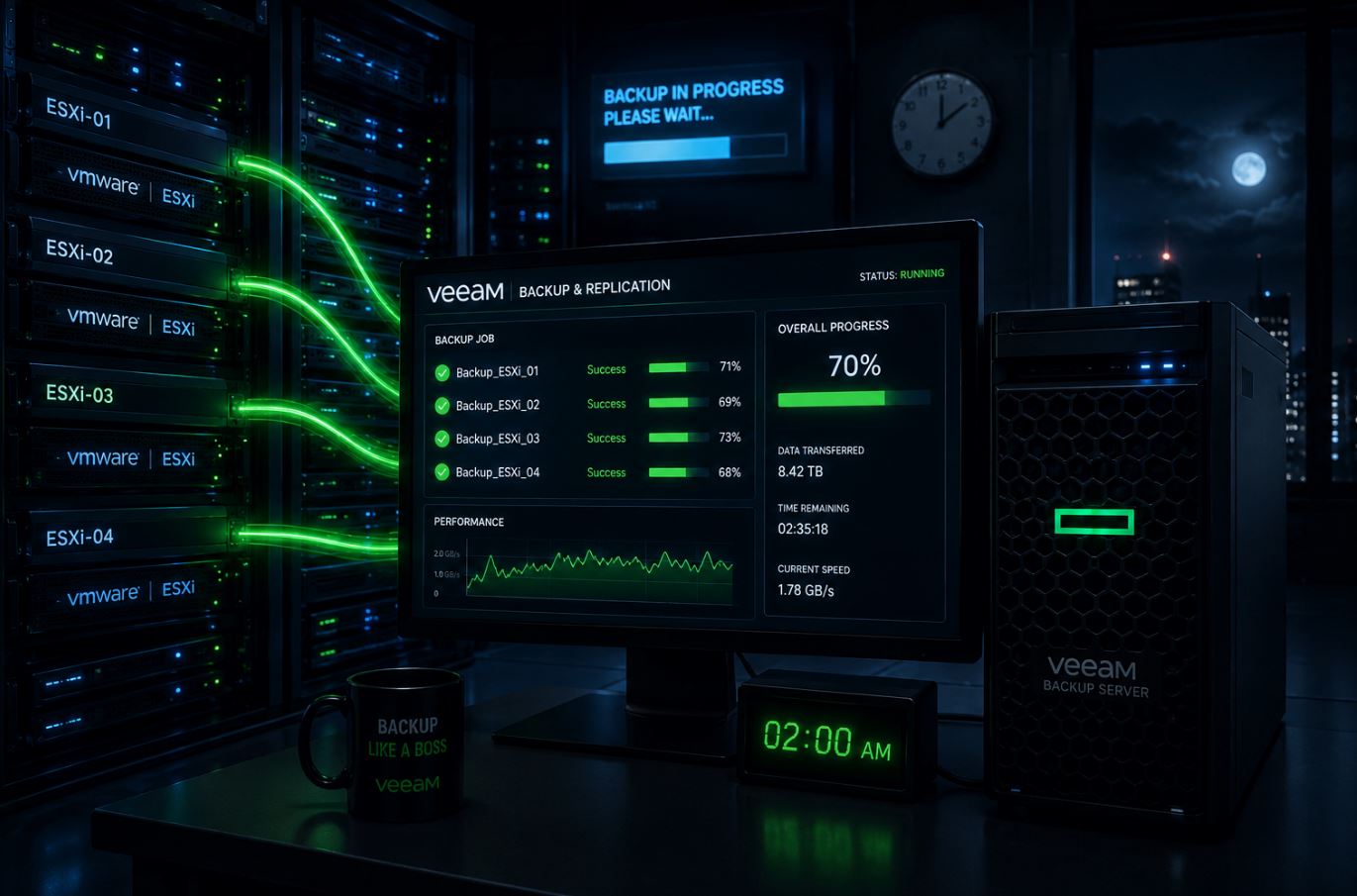 راهاندازی سرور بکاپ Veeam