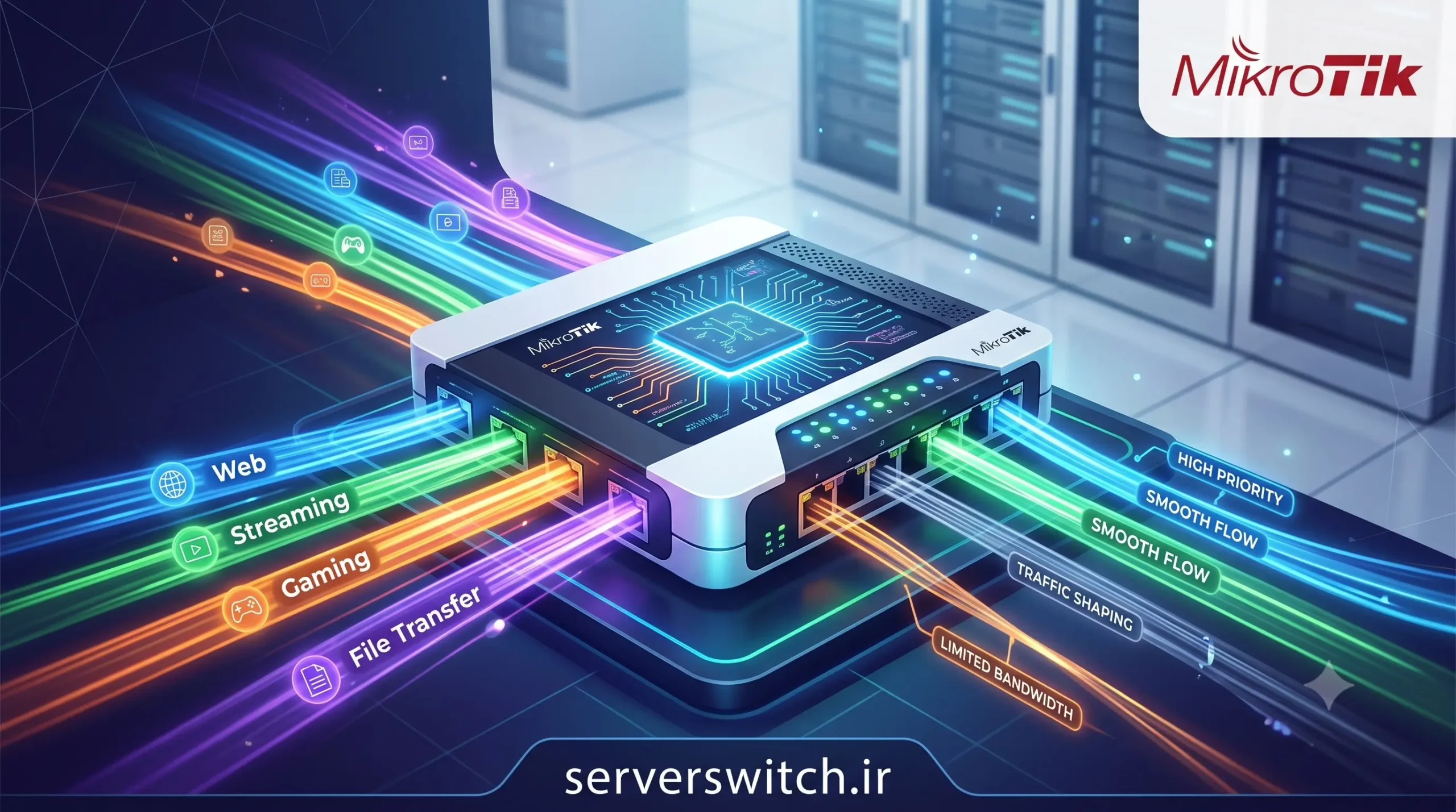 راه اندازی QoS میکروتیک