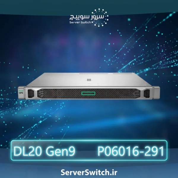 سرور اچ پی HPE ProLiant DL20 Gen9 E3-1230v6 1P 8GB-U H240 4SFF 900W PS JP Server P06016-291