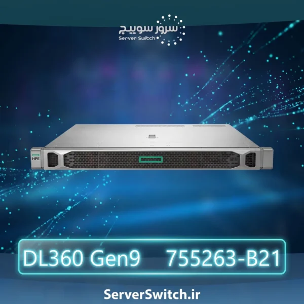 سرور اچ پی HP ProLiant DL360 Gen9 E5-2650v3 2P 32GB-R P440ar 800W RPS Performance 755263-B21
