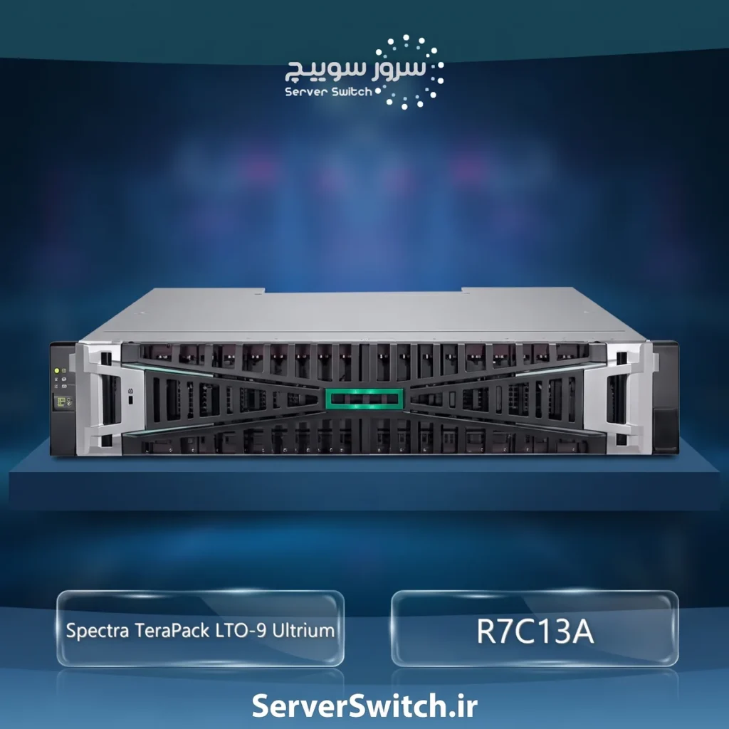کارتریج ذخیره ساز HP مدل Spectra TeraPack LTO-9 Ultrium 45TB Custom Labeled 10-Pack R7C13A