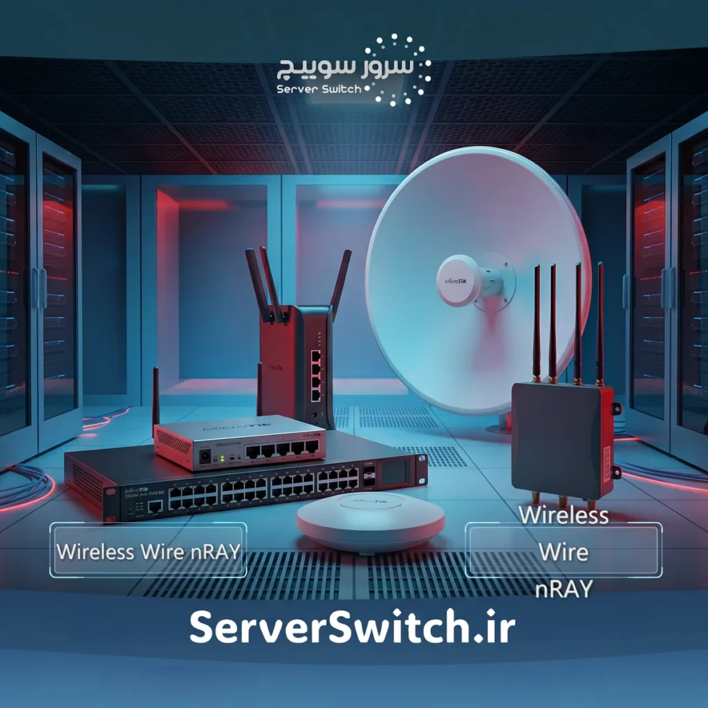 کیت وایرلس ۶۰ گیگاهرتزی میکروتیک MikroTik مدل Wireless Wire nRAY با سرعت ۲ گیگابیت
